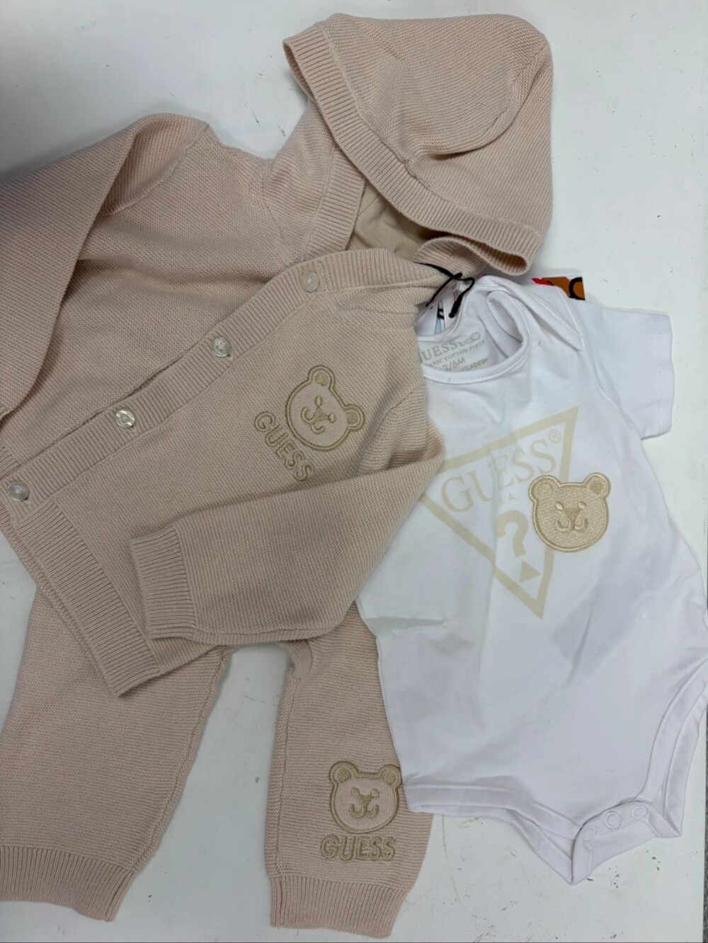 Three- Piece Guess Baby Set Size 3/6 M #858